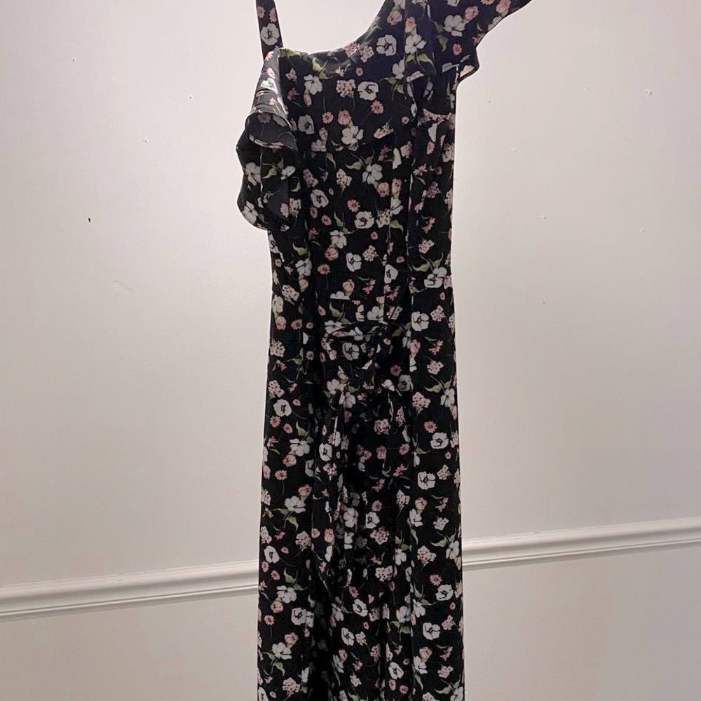 Danny & Nicole Black Floral Pantsuit